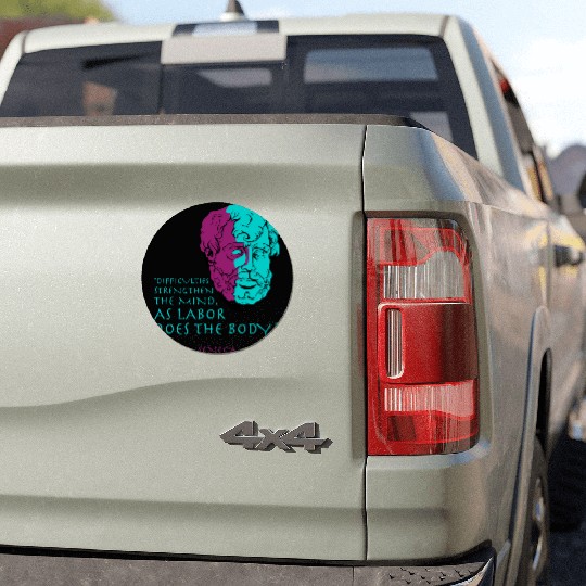 Seneca Stoic Philosophy Quote Car Magnets
