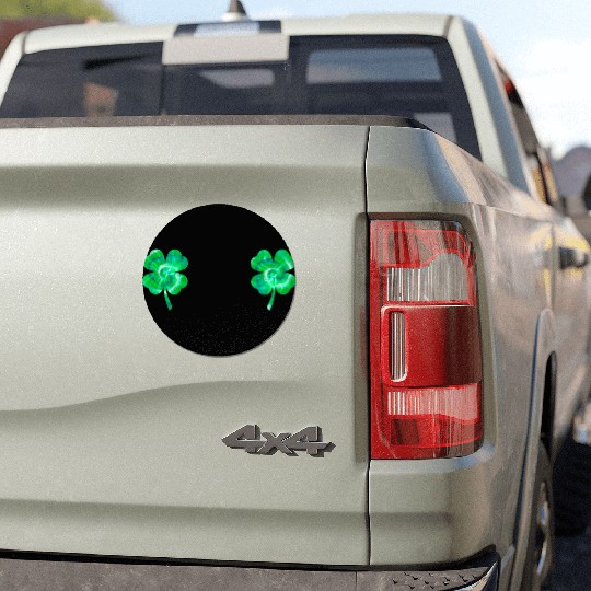 Shamrock Boobs Tie Dye Irish Boobies St Patricks Car Magnets