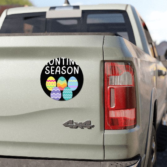 Hunting Season Eggs Funny Easter Day 2023 Egg Hunt Car Magnets