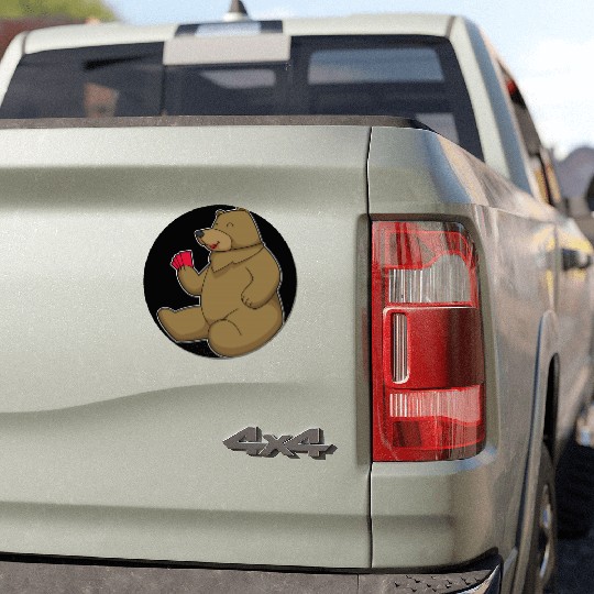 Bear Poker Poker Cards Car Magnets