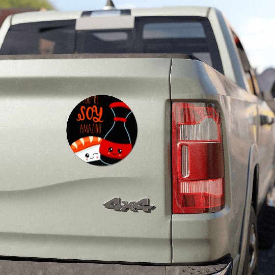 Modern Unique Japanese Sushi Sashimi Soy Car Magnets