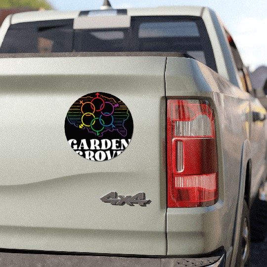 Garden Grove Pride Flag Pride Month LGBTQ Flag Car Magnets
