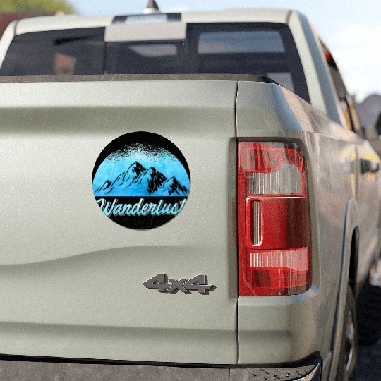 Wanderlust Mountaineer Hiker Summit sport Car Magnets