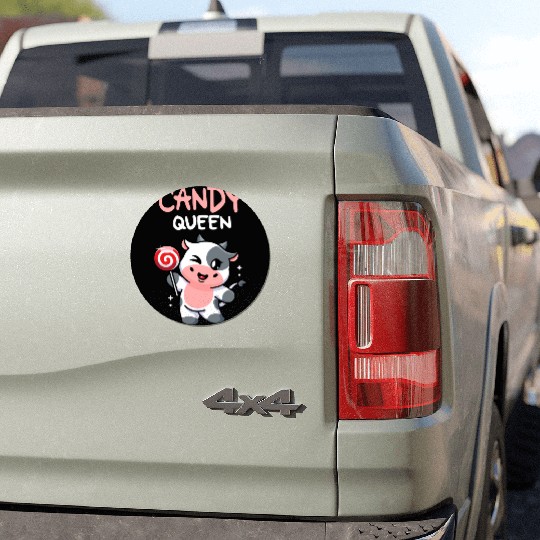 Candy Queen I Lollipop I Cow I Kids I Candy Car Magnets