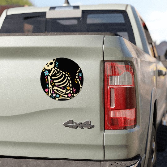 Halloween Cat Skeleton Car Magnets