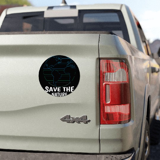 Minimalist Save Nature Oceans Day Earth Day Car Magnets