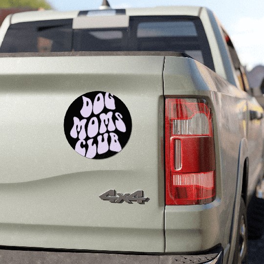 Dog Moms Club retro Pet Lover Car Magnets