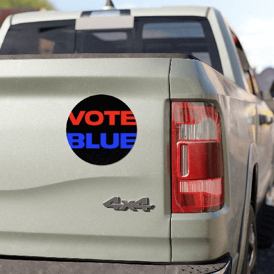 Vote Blue Democratic Party Liberal Voting Car Magnets