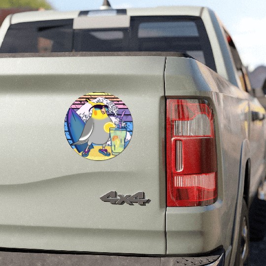 Summer Cockatiel Car Magnets