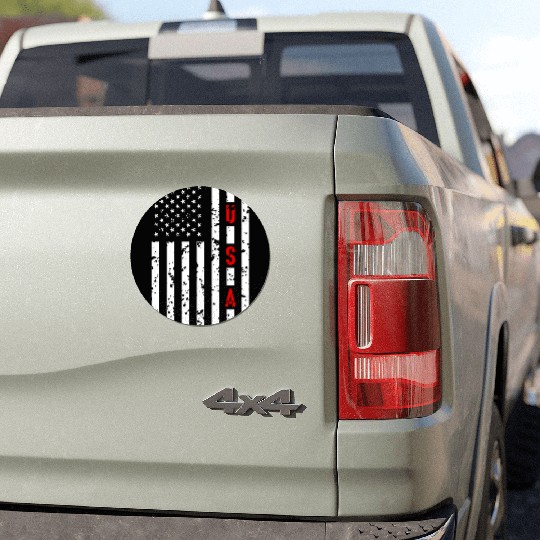 USA Flag Americann Patriotic Fourth of July 4Th In Car Magnets