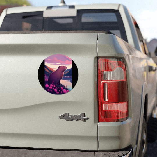 Capybara Nature Capibara Car Magnets