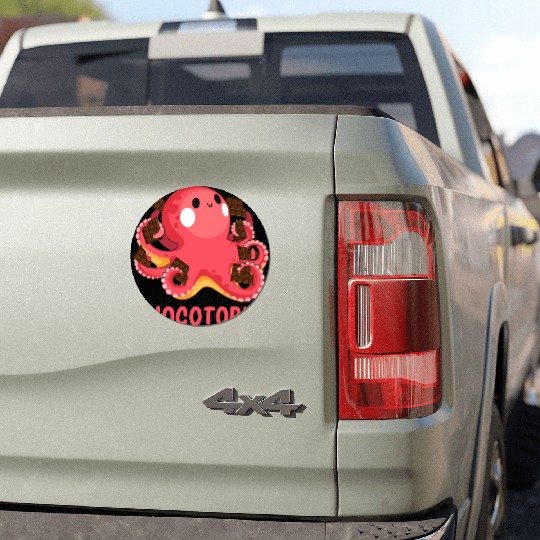 Chocotopus Octopus Funny Sweet Tooth Car Magnets