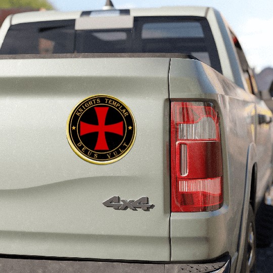 Knights Templar Deus Vult Car Magnets