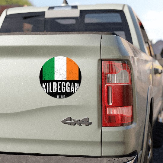 City Of Kilbeggan Ireland Irish Flag Car Magnets