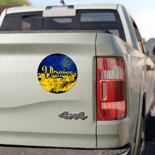 Ukraine Ukrainian Flag I Stand With Ukraine Pride Car Magnets