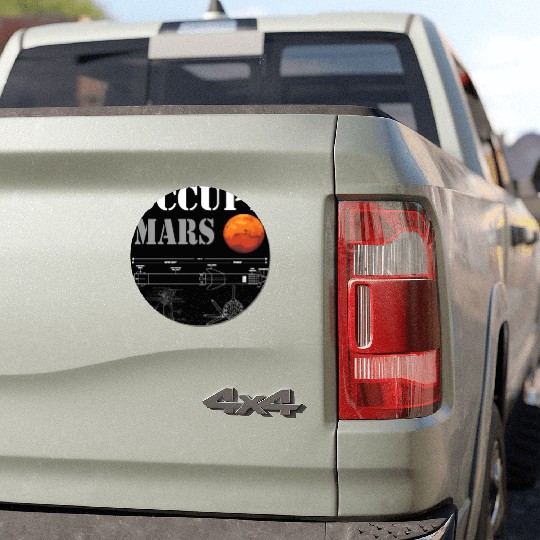 Occupy Mars Starship Rocket Car Magnets