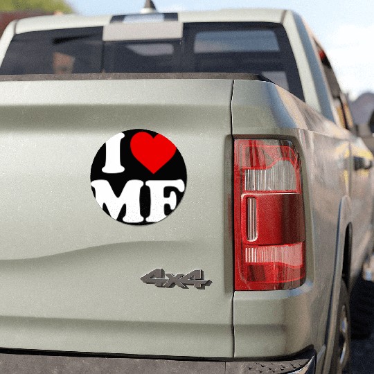 I Love Me Heart Maine Car Magnets