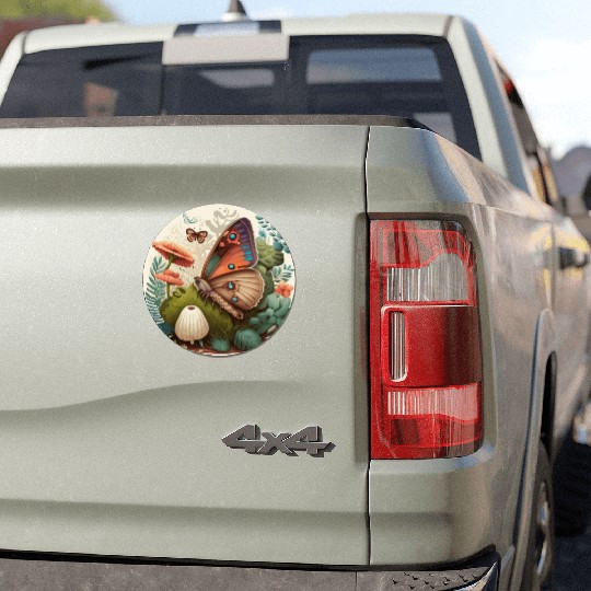 Cottagecore Butterfly Mushroom Plants Botanic Herb Car Magnets