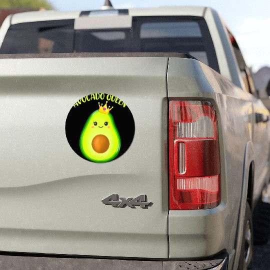 Avocado Vegan Queen Tiara Crown Wos Car Magnets