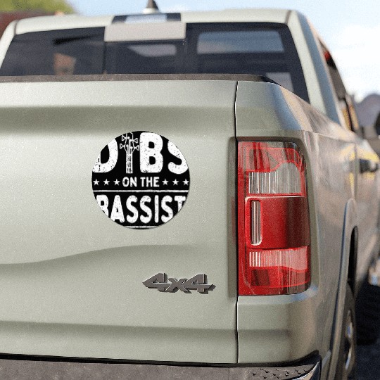 Dibs On The Bassist Bass Guitar Musician Bass Car Magnets