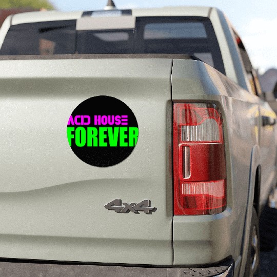 Acid house forever Car Magnets