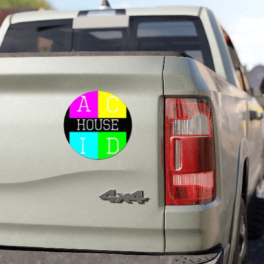 Acid house logo Car Magnets