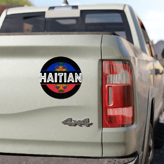 Haitian Flag Haiti Coat Of Arm Ayiti Day Pride Car Magnets