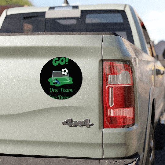 Soccer Star One Team and One Dream Lets Go Car Magnets