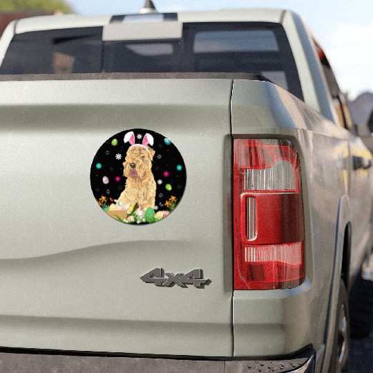 Easter Egg Wheaten Dog Easter Sunday Car Magnets