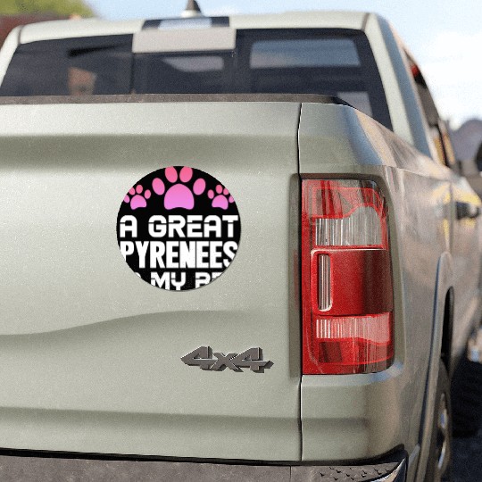 A Great Pyrenees Is My BFF Car Magnets