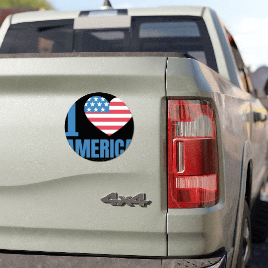 I Love America Car Magnets