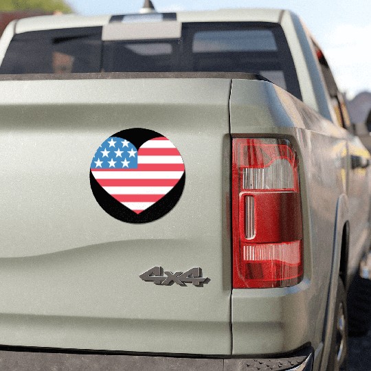 Heart America Car Magnets