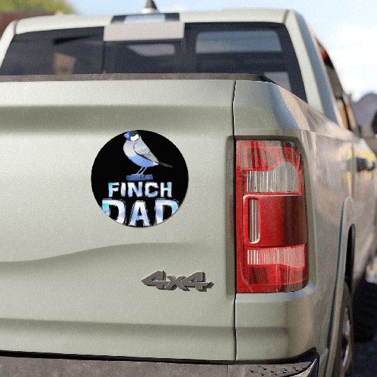 Finches Daddy Zebra Finches Bird Lover Men Car Magnets