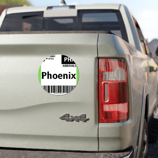 airplane ticket phoenix Car Magnets