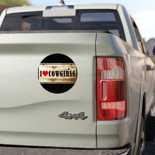 I love cowgirls Car Magnets