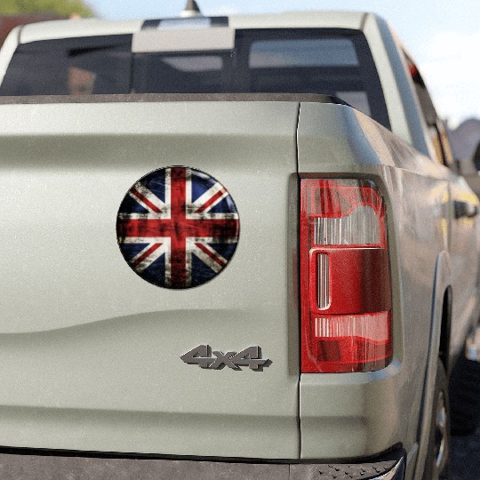 Union Jack Vintage Distressed Car Magnets