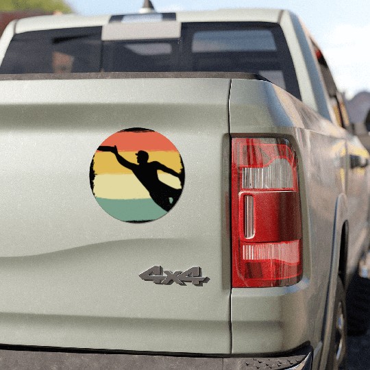 Ultimate Frisbee Player Frisbee Player Car Magnets