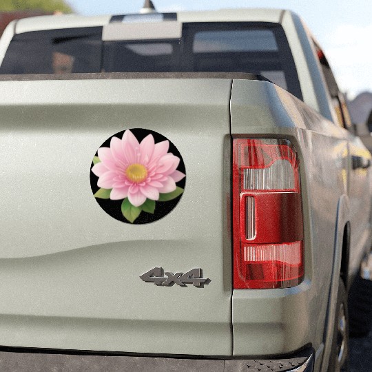 Lovely Pink Little Flower - Water Lily Car Magnets