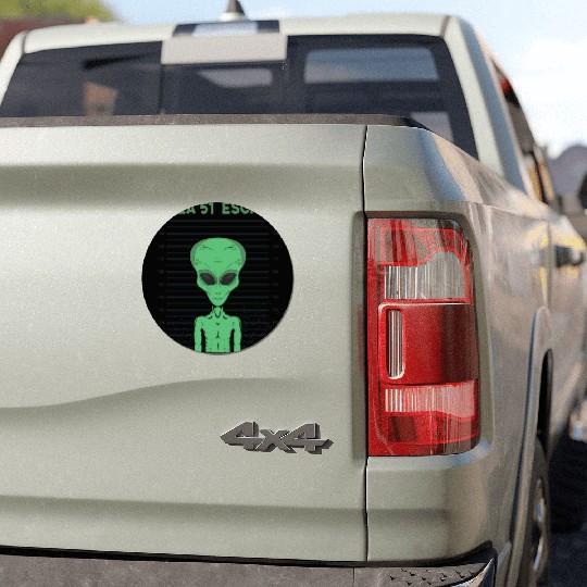 Storm Area 51 Funny Alien Escape Car Magnets