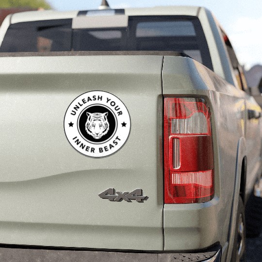 Martial Arts Unleash Your Inner Beast Car Magnets