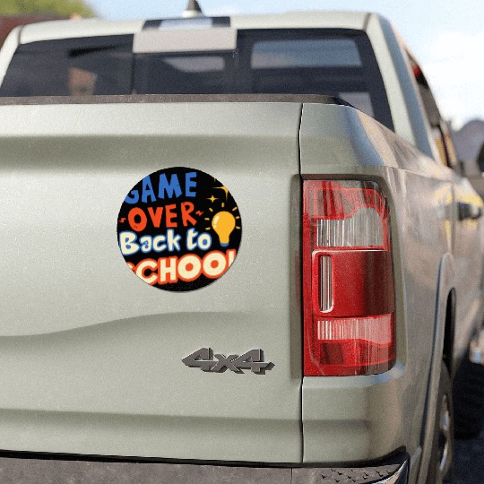 Game Over Back to School Car Magnets