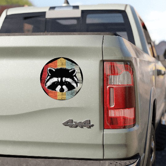 Ra Rac Trash Panda Car Magnets