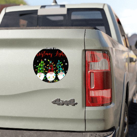 3 Nordic Gnomes Swedish Lights Nisse Tomte Car Magnets