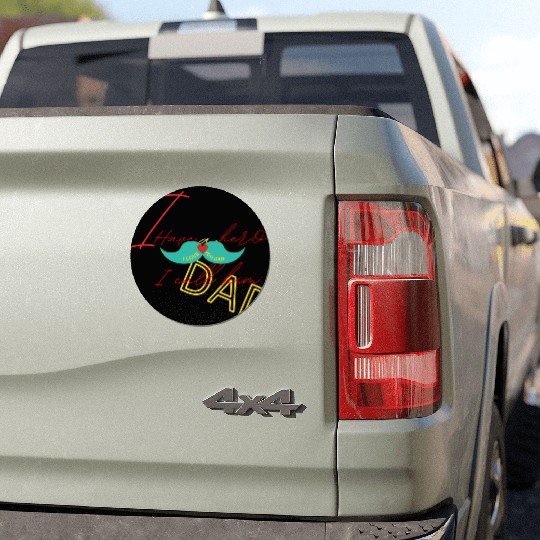 I love my dad Car Magnets