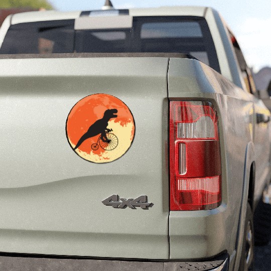 T Rex On The Road Trip Through The World Car Magnets