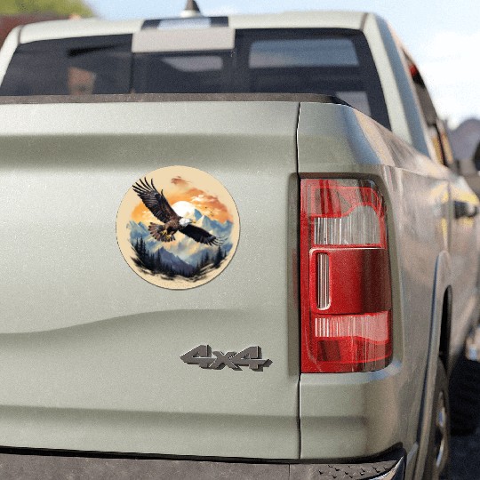 Bald Eagle as America's Symbol Car Magnets
