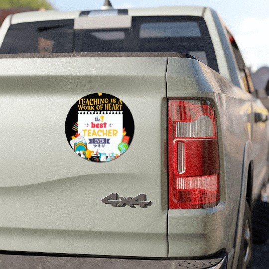 Best teacher ever Car Magnets