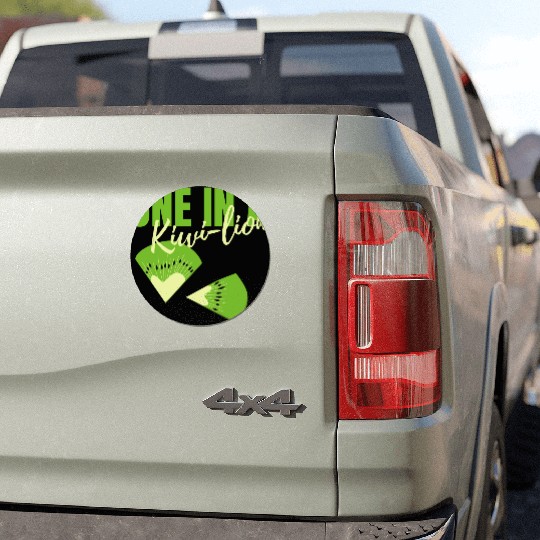 One In A Kiwi Lion Car Magnets