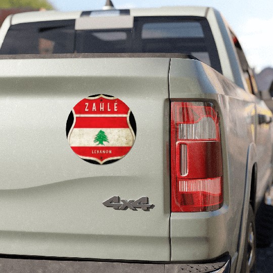 Zahlé Lebanon coat of arms flag design Car Magnets