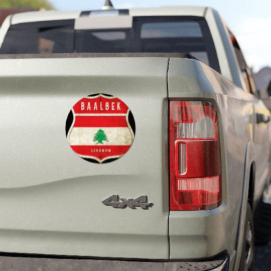 Baalbek Lebanon coat of arms flags design Car Magnets
